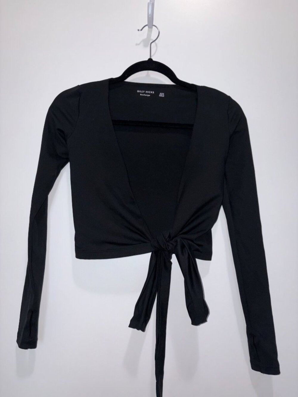 Gilly Hicks Recharge Long-Sleeve Wrap Top